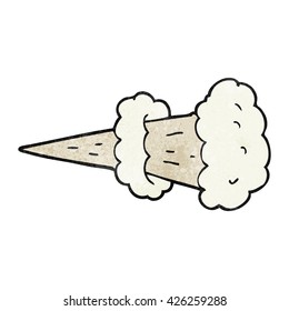 freehand textured cartoon smoke explosion