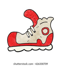 freehand textured cartoon sneaker