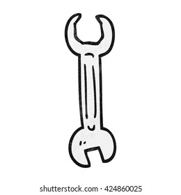freehand strukturierter Cartoon-Spanner