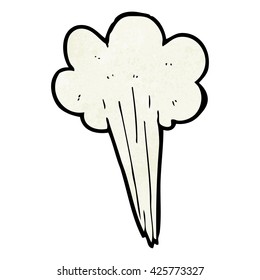 freehand textured cartoon steam design element