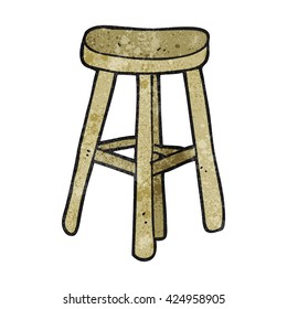 freehand textured cartoon stool