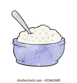 freehand textured cartoon sugar bowl