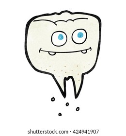freehand textured cartoon tooth