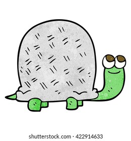 freehand textured cartoon tortoise