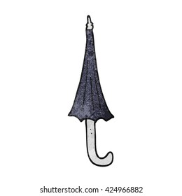 freehand textured cartoon umbrella