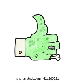 freehand textured cartoon zombie hand