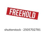 freehold Red rubber stamp on white background. freehold stamp sign. freehold stamp.