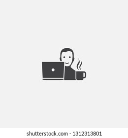 freelance base icon. Simple sign illustration. freelance symbol design. Can be used for web, print and mobile