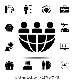 freelance, global icon. Simple glyph vector element of Business global icons set for UI and UX, website or mobile application