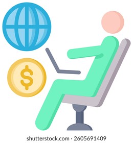 Freelance Icon Element For Design