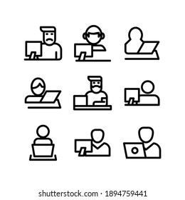 freelance icon or logo isolated sign symbol vector illustration - Collection of high quality black style vector icons
