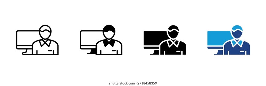Ícone Freelance definir coleção de vários estilos