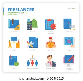 Freelance icon set for web design, book, magazine, poster, ads, app, etc.