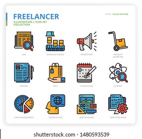 Freelance icon set for web design, book, magazine, poster, ads, app, etc.