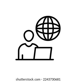 Freelance icon in vector. Logotype