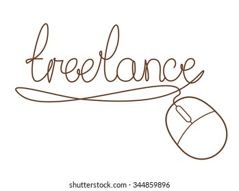 Freelance illustration, strokes editable, vector