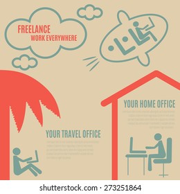 Freelance info graphic elements.