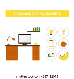 Freelance infographic made in vector - easy to edit