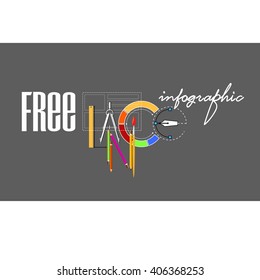  Freelance infographic.Flat web banner template design.