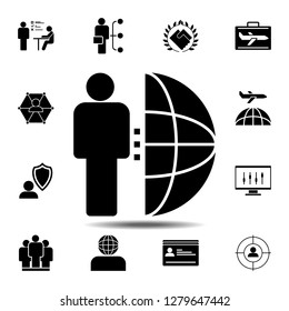 freelance, internet icon. Simple glyph vector element of Business global icons set for UI and UX, website or mobile application