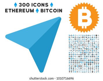 Freelance Paper Plane pictograph with 3 hundred additional blockchain pictures. Vector illustration style is flat iconic symbols designed for cryptocurrency trading websites.