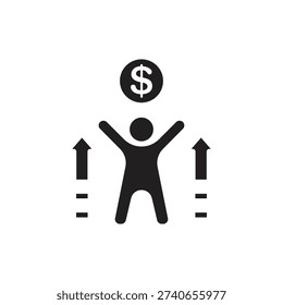 Freelance Passion Filled Icon Vector Illustration