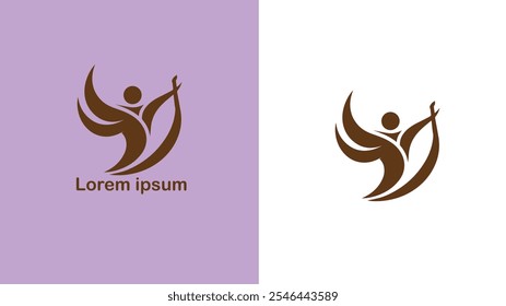 Freelance Self-employed Independent Contractual unique logo design illustration