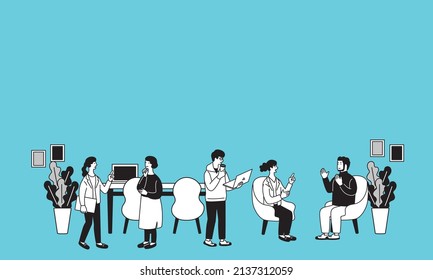 Ilustraciones independientes y simples de trabajadores