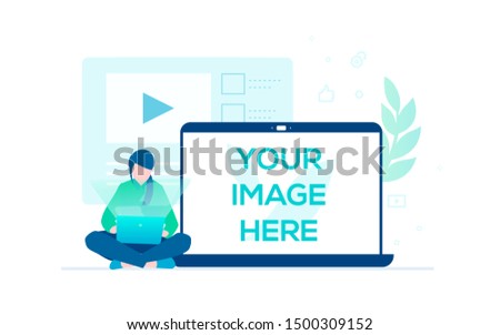 Freelance work - colorful flat design style illustration