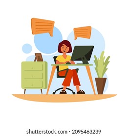 Freelance work - flat design style illustration