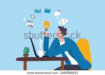 Freelance work from home or digital online business, side hustle or remote job, working with computer laptop as self employed, pay by project, young adult freelancer work with computer laptop at home.
