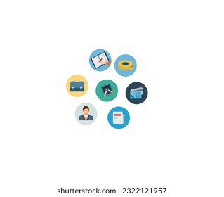 Freelance and Work at Home Icons Set. Collection of linear simple web icons such as Work from Home, Distant Work, Freelance, Online Video Conferencing, Work Online and more. Editable vector stroke.