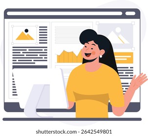 Escritor Freelance trabalhando em um blog