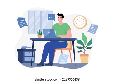 Freelancer Doing Work From Home