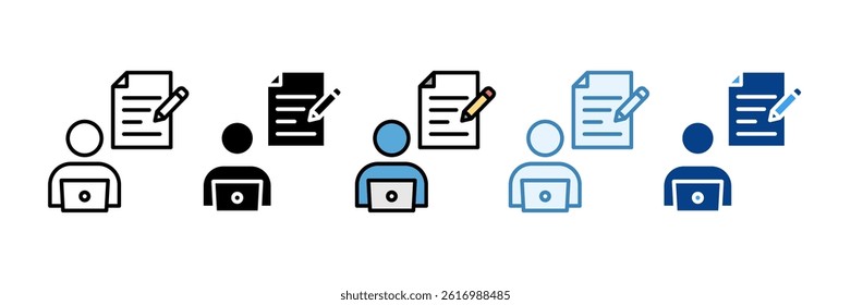 Freelancer Icon Set Multiple Style Collection