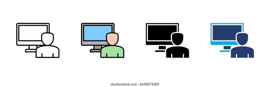 Coleção de vários estilos de folha de ícone do Freelancer