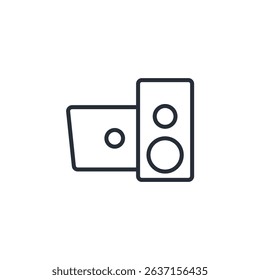 freelancer icon. vector.Editable stroke.linear style sign for use web design,logo.Symbol illustration.