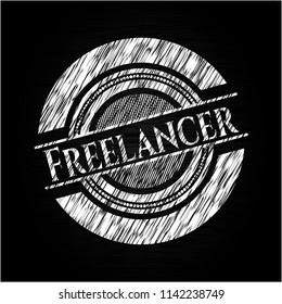 Freelancer on chalkboard