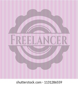 Freelancer retro pink emblem