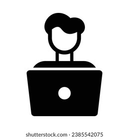 Freelancer Vector Glyph Icon For Personal And Commercial Use.

