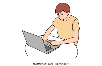 Freelancer work form home office
