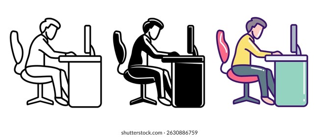Ícone do Freelancer Workspace representado por Freelancer Workspace Line, Filled, Color style.