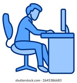 ícone Freelancer Workspace representado pelo estilo Azul do Freelancer Workspace.