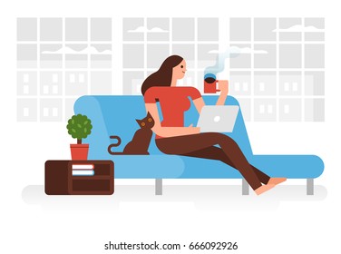 Freelancers working from home