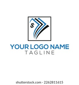 Freelancing dollar sign logo design with vector format.