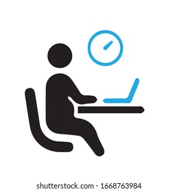 Freelancing working icon vector element