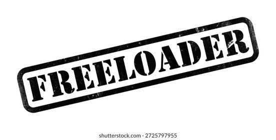 Freeloader Cargador gratuito
Etiqueta engomada del sello de goma rojo Efecto de la textura del grunge