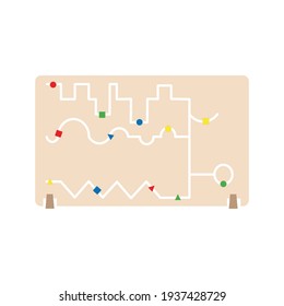 FreeMa Labyrinth. Wooden educational toy for kids. Montessori system for early childhood development. Vivid elements that will help develop fine motor skills of hands and analytical thinking.