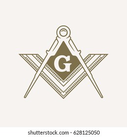 Freemason Flat Vector Symbol