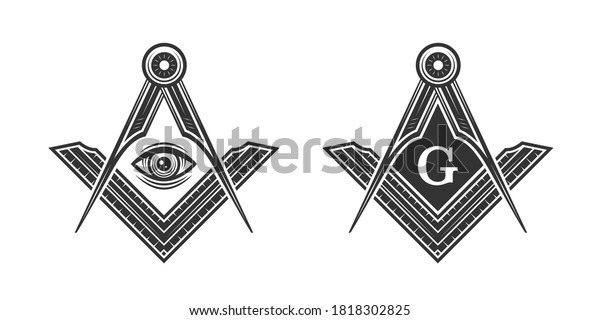 Freemason franc-maçon Logo T-shirt loge Illuminati Illuminatus caractères Icône 